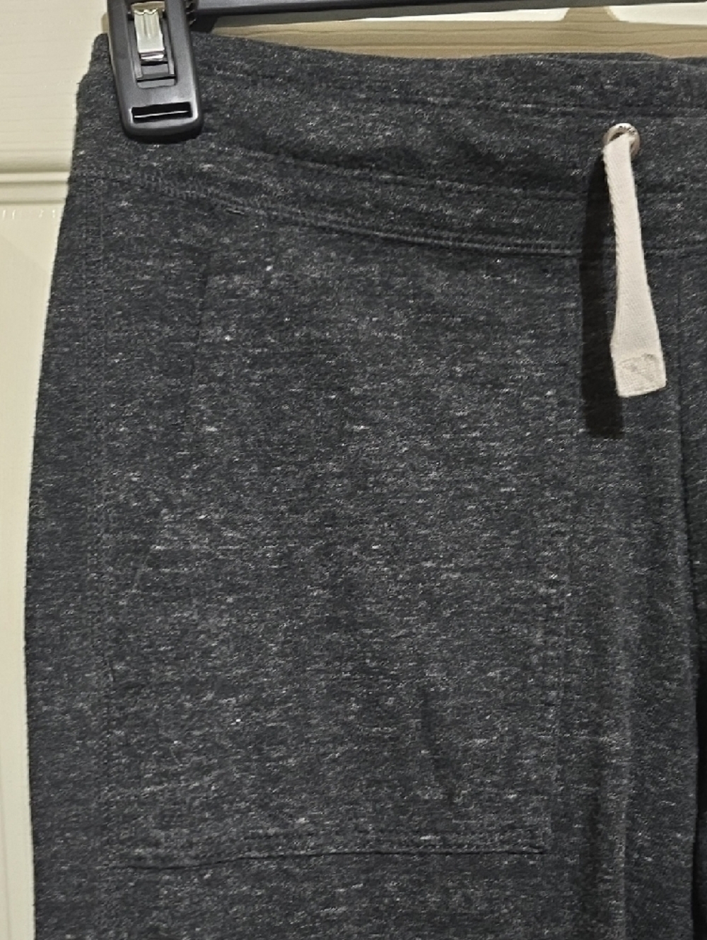 Nike Womens Charcoal Black Drawstring Joggers with White Logo - Picture 3 of 6